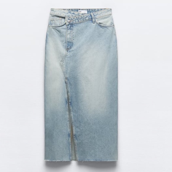 Denim midi skirt from zara - Picture 2 of 2